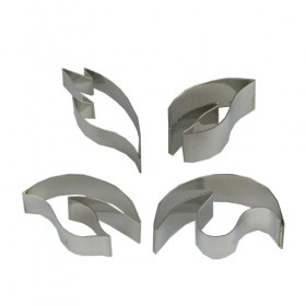 Комплект метални кутери бенисон "Силует" - 3 елемента